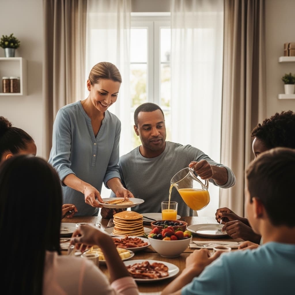 Breakfast in the student home